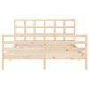 vidaXL Cadre de lit sans matelas 160x200 cm bois massif