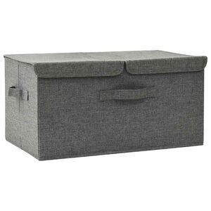 vidaXL Bo&icirc;te de rangement Tissu 50x30x25 cm Anthracite