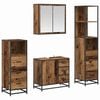 vidaXL Ensemble de mobilier de salle de bain 4 pi&egrave;ces Bois Ancien