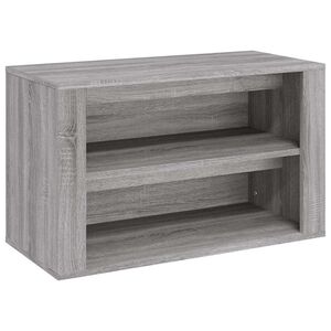 vidaXL &Eacute;tag&egrave;re &agrave; chaussures Sonoma gris 75x35x45 cm Bois d'ing&eacute;nierie