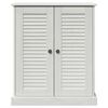 vidaXL Armoire de salle de bain avec porte VIGO Blanc et Blanc Antique