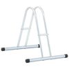 vidaXL Support de v&eacute;lo au sol autoportant pour 1 v&eacute;lo acier galvanis&eacute;