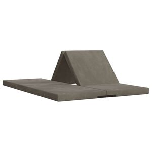 vidaXL Canap&eacute;-lit pliable 140 x 67 x 15 cm Gris clair