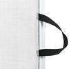 vidaXL Porte r&eacute;tractable pour animaux de compagnie blanc 102,5x125 cm