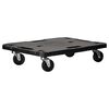 vidaXL Chariot de transport Noir 58x38x12 cm PP