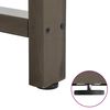 vidaXL Pieds de table de bar en acier naturel, 2 pi&egrave;ces, 60 x (110-111) cm