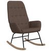 vidaXL Chaise &agrave; bascule Taupe Tissu