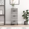 vidaXL Buffet Sonoma gris 34,5x34x90 cm Bois d'ing&eacute;nierie