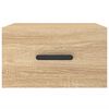 vidaXL Tables de chevet murales 2 pcs ch&ecirc;ne sonoma 35x35x20 cm