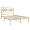vidaXL Cadre de lit sans matelas 120x190 cm bois massif