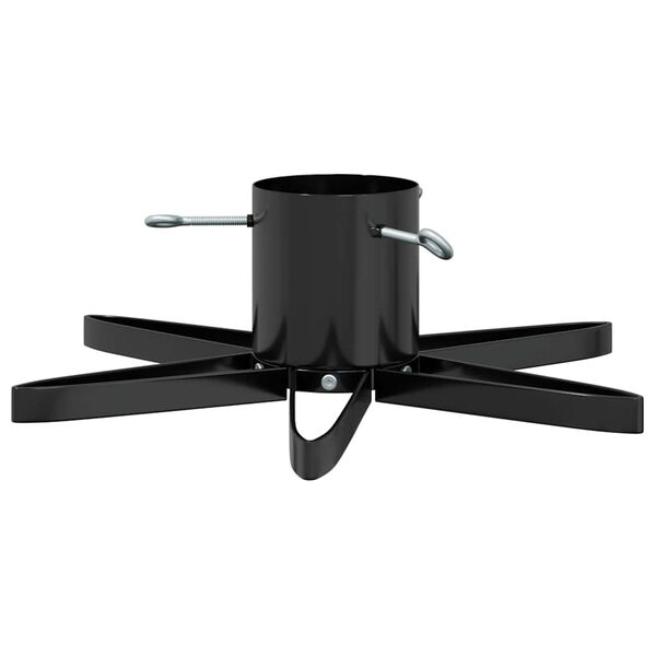 vidaXL Pied de Sapin de Noël 1.73 Noir 49 x 49 x 15,5 cm Acier