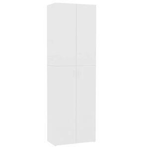 vidaXL Armoire de bureau Blanc 60 x 32 x 190 cm Bois d'ing&eacute;nierie