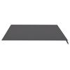 vidaXL Tissu de remplacement pour auvent Anthracite 4x3,5 m