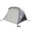 vidaXL Tente de plage 2 personnes gris imperm&eacute;able