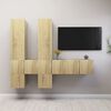 vidaXL Ensemble de meubles TV 7 pcs Ch&ecirc;ne sonoma Bois d'ing&eacute;nierie