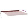 vidaXL Auvent r&eacute;tractable automatique bordeaux 500x350 cm