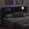 vidaXL T&ecirc;te de lit Ch&ecirc;ne noir 180 x 17 x 104,5 cm Bois d'ing&eacute;nierie