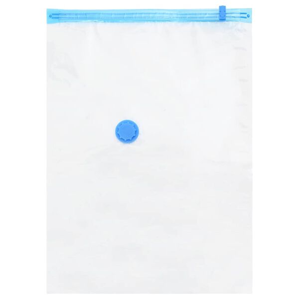 vidaXL Sacs de rangement 5 pcs Transparent et Bleu 70 x 50 cm