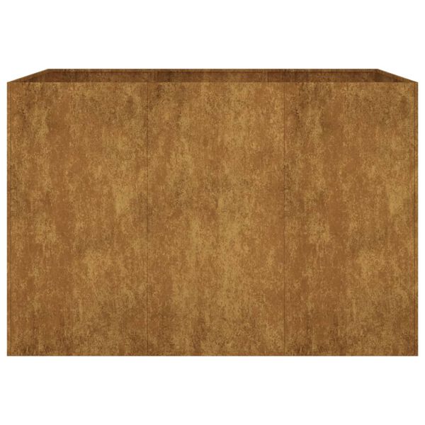 vidaXL Lit sur&eacute;lev&eacute; de jardin 120x80x80 cm acier corten