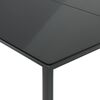 vidaXL Ensemble &agrave; manger de jardin coussins 5pcs Noir R&eacute;sine tress&eacute;e