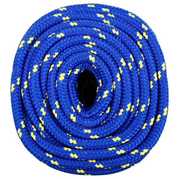 vidaXL Corde de bateau Bleu 18 mm 100 m Polypropyl&egrave;ne