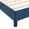 vidaXL Lit &agrave; ressorts avec matelas Bleu 140 x 200 cm tissu