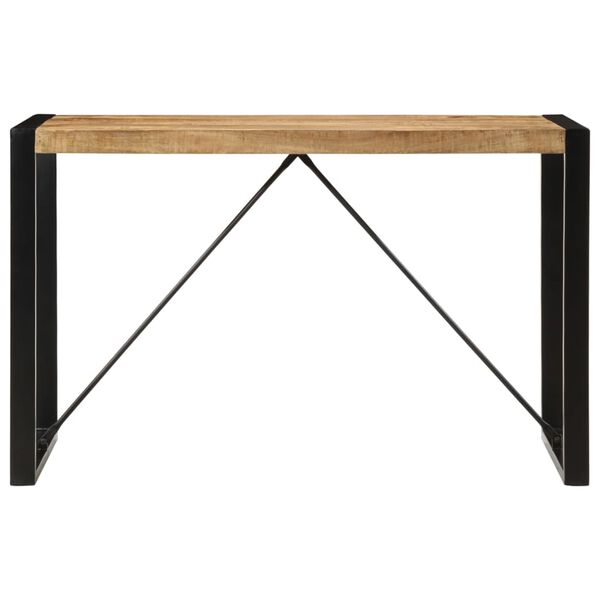 vidaXL Table &agrave; manger 120x55x76 cm bois de manguier massif brut