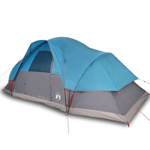 vidaXL Tente familiale &agrave; d&ocirc;me 9 personnes bleu imperm&eacute;able