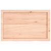 vidaXL Dessus de table 80x50x(2-4) cm bois de ch&ecirc;ne massif non trait&eacute;