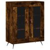 vidaXL Buffet haut Ch&ecirc;ne fum&eacute; 69,5x34x180 cm Bois d'ing&eacute;nierie