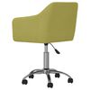 vidaXL Chaises pivotantes &agrave; manger lot de 2 vert tissu