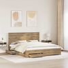 vidaXL Cadre de lit Ch&ecirc;ne artisanal 180 x 200 cm Bois d'ing&eacute;nierie