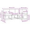 vidaXL Ensemble de canap&eacute;s d'ext&eacute;rieur 4 pcs Naturel et Cr&egrave;me