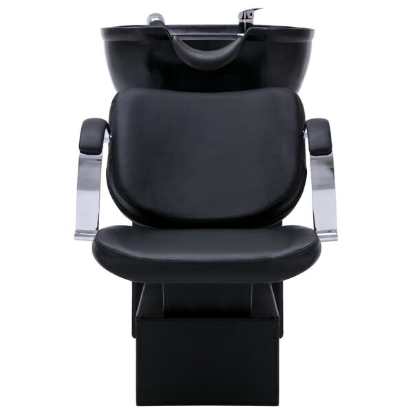 vidaXL Unit&eacute; de rin&ccedil;age de shampoing avec chaise de salon Similicuir