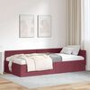 vidaXL Cadre de lit d'angle Bordeaux 100 cm x 200 cm Velours