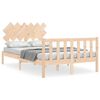 vidaXL Cadre de lit sans matelas bois de pin massif