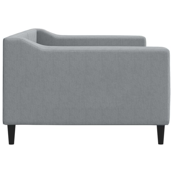 vidaXL Lit de repos sans matelas gris clair 90x190 cm tissu