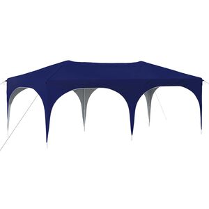 vidaXL Tente de f&ecirc;te pop-up 575 x 288 x 245 cm Bleu Tissu Oxford