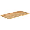 vidaXL Dessus de table 100x60x2,5 cm bord vivant bois massif manguier