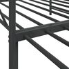 vidaXL Lit de jour avec gigogne sans matelas noir 100x200 cm acier