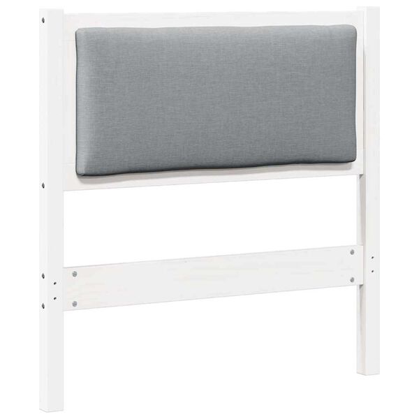 vidaXL Tête de lit Autre Blanc 75 cm Bois massif en pin