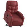 vidaXL Fauteuil inclinable &eacute;lectrique rouge bordeaux similicuir