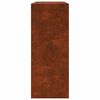 VidaXL &Eacute;tag&egrave;re &agrave; bois 100x40x100 cm acier r&eacute;sistant aux intemp&eacute;ries