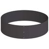 vidaXL Cache-pot de jardin Noir 120 x 120 x 20 cm Acier lamin&eacute; &agrave; froid