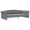 vidaXL Lit avec matelas et USB Gris clair Tissu 90x200 cm
