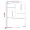 vidaXL T&ecirc;te de lit 96x4x104 cm Bois massif de pin
