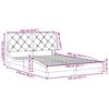vidaXL Cadre de lit avec LED sans matelas gris clair 140x200 cm tissu