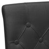 vidaXL Chaises &agrave; manger lot de 4 noir tissu