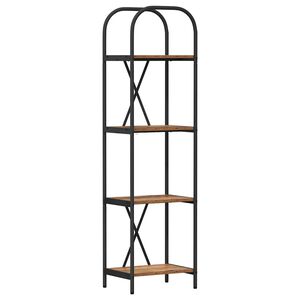 vidaXL &Eacute;tag&egrave;re 4 niveaux 40 x 30 x 146 cm Bois d'ing&eacute;nierie