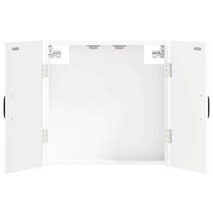 vidaXL Cabinet pour cible HOORN Blanc 52,5 x 10,5 x 53,5 cm